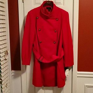 New Bright Red Style & Co Coat